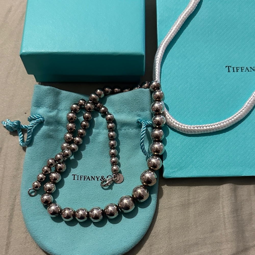 Tiffany & Co. Silver hardware Ball Necklace